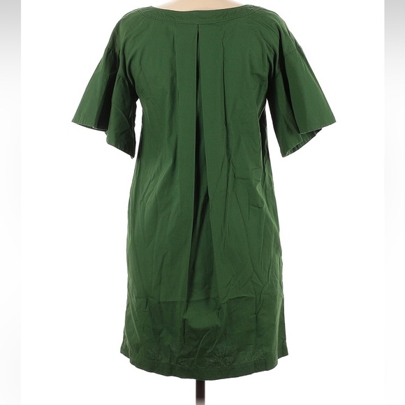 Anthropologie Maeve Green Flutter Sleeve Poplin Tunic Dress Women’s Size XS - Picture 5 of 7